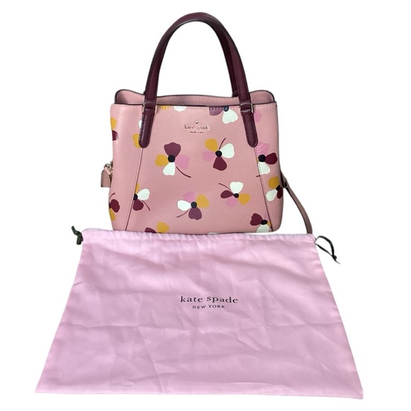 Kate Spade Jackson Dusk Buds Medium Triple Compartment Satchel - Picture 10 of 10